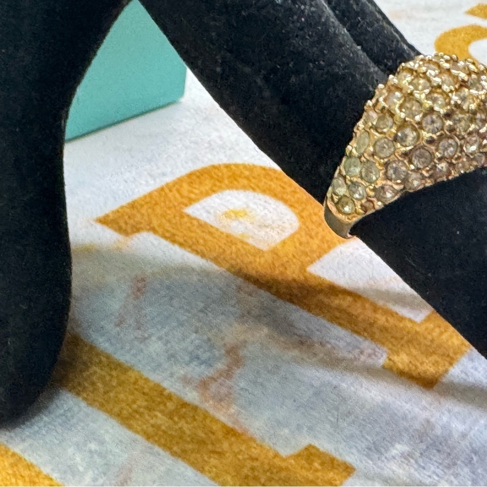 Vintage Pave Dome Ring 18KHGE - Picture 7 of 10